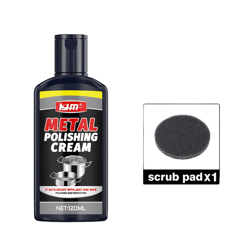 KJM Metal Polishing Cream - No Residue Formula for a Brilliant Shine on All Metals | 120ml