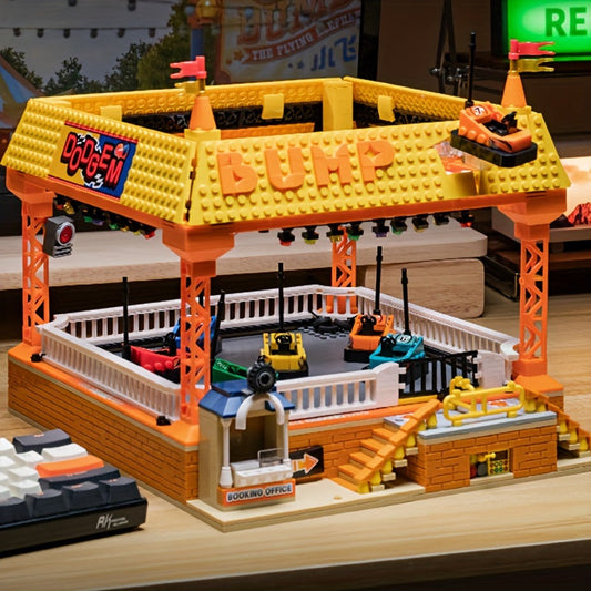 1099-Piece Amusement Park Building Blocks Set - Perfect Holiday Gift for Kids & Adults